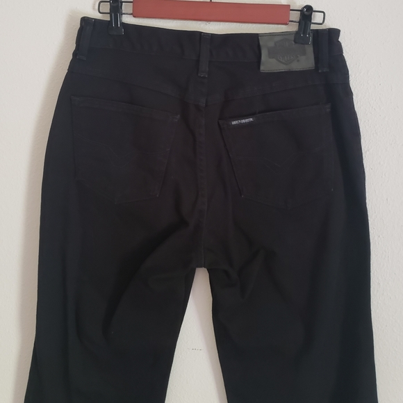 Harley Davidson Black Bootcut Jeans - Picture 5 of 9